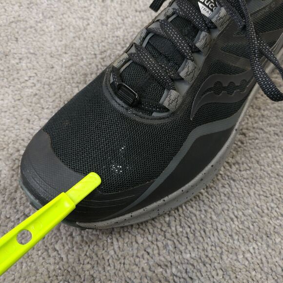 Saucony Peregrine 12 Womens Size 8 Trail Running Shoes Black Low Top Sneakers - Picture 4 of 11